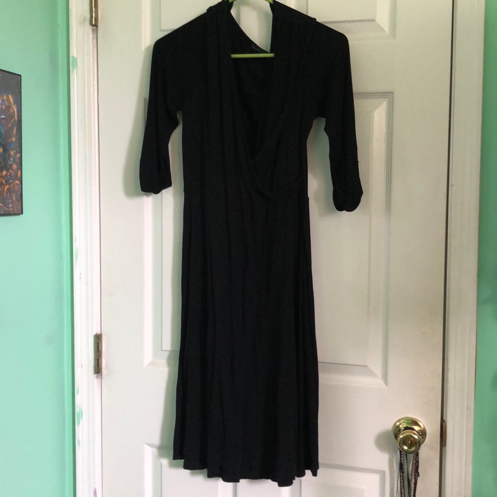 Black 3/4 Sleeve Dress